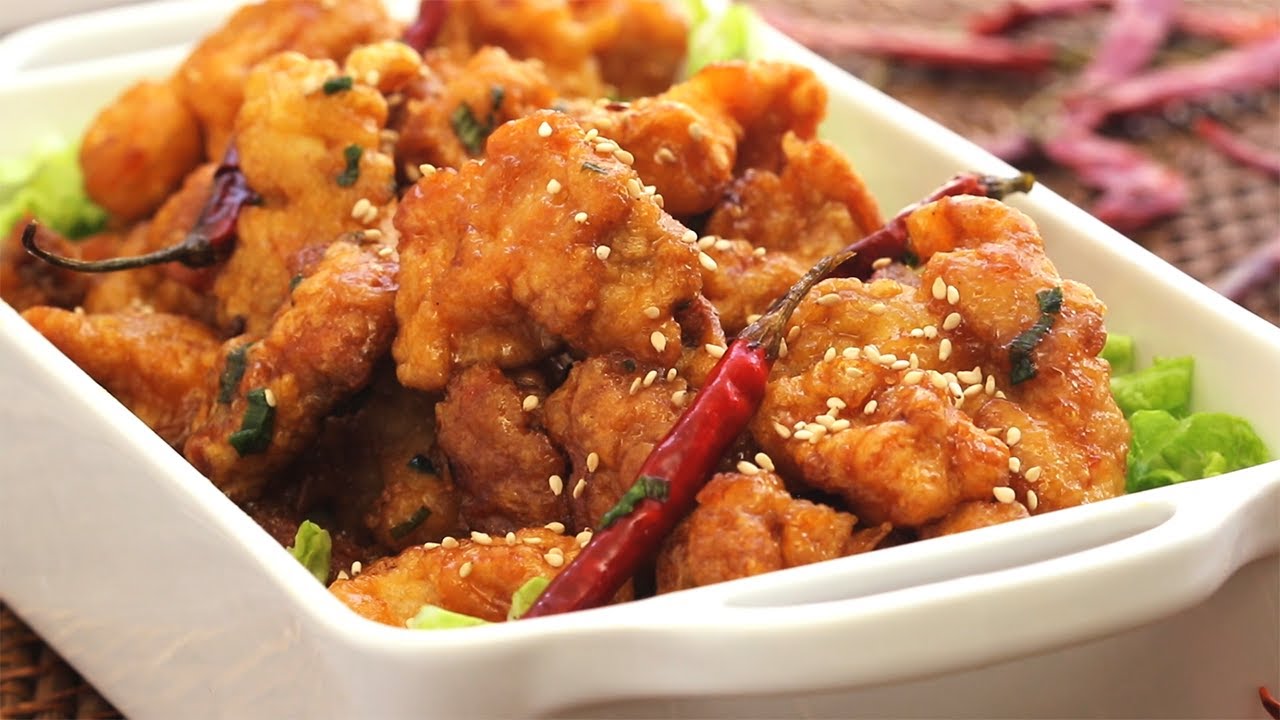 Pollo frito estilo chino