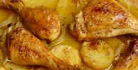 pollo al horno con patatas facil y rapido