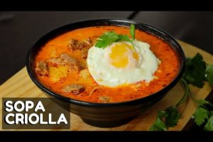 Deliciosa receta de sopa criolla para saborear en casa