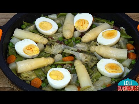 Menestra de verduras: Deliciosa receta con salsa de almendras