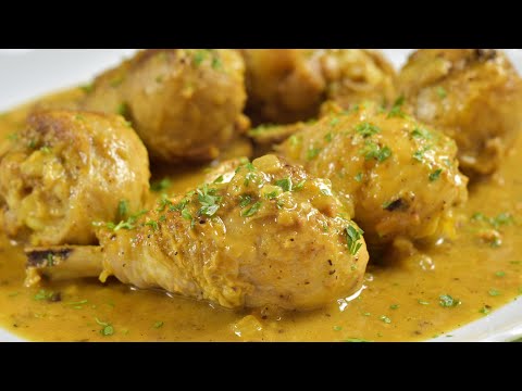 Delicioso pollo al ajillo con salsa de almendras: una receta irresistible